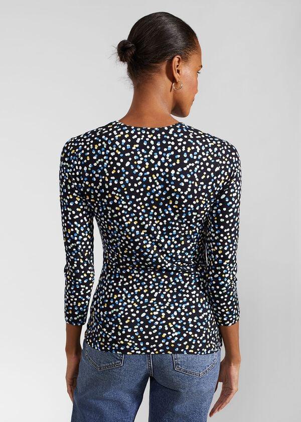 Hobbs Simmy Printed Top Navy Multi