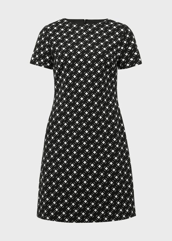 Hobbs Simona Dress With Cotton Black Ivory