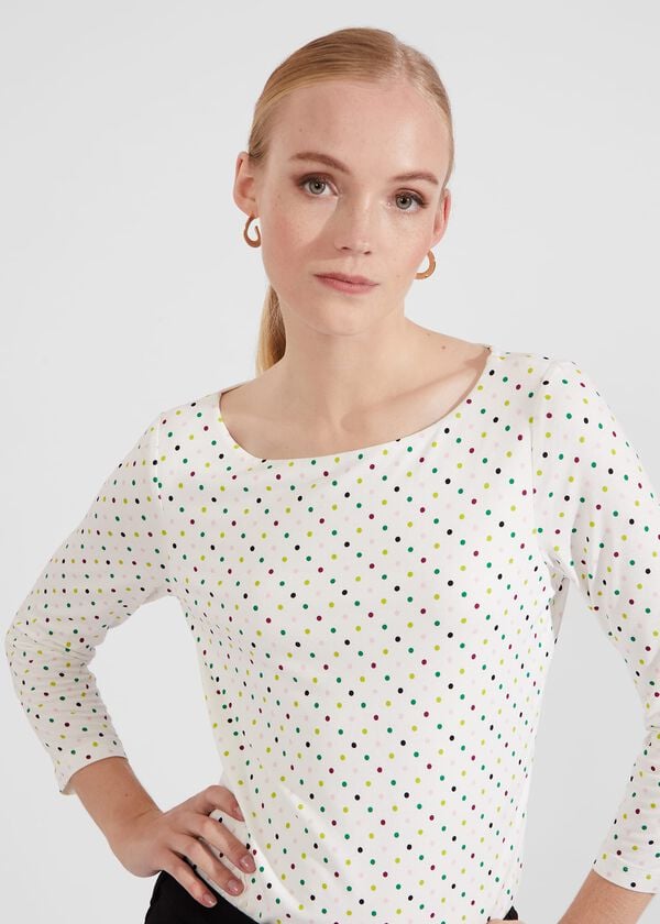 Hobbs Sonya Printed Top Multi Spot