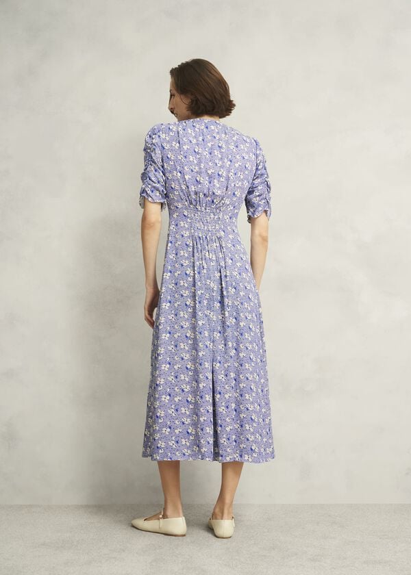 Hobbs Stowe Tea Dress Ivory Multi