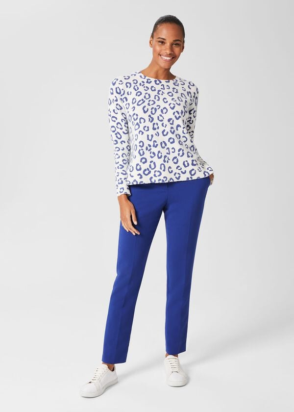 hobbs Suki Slim Trousers Cobalt Blue