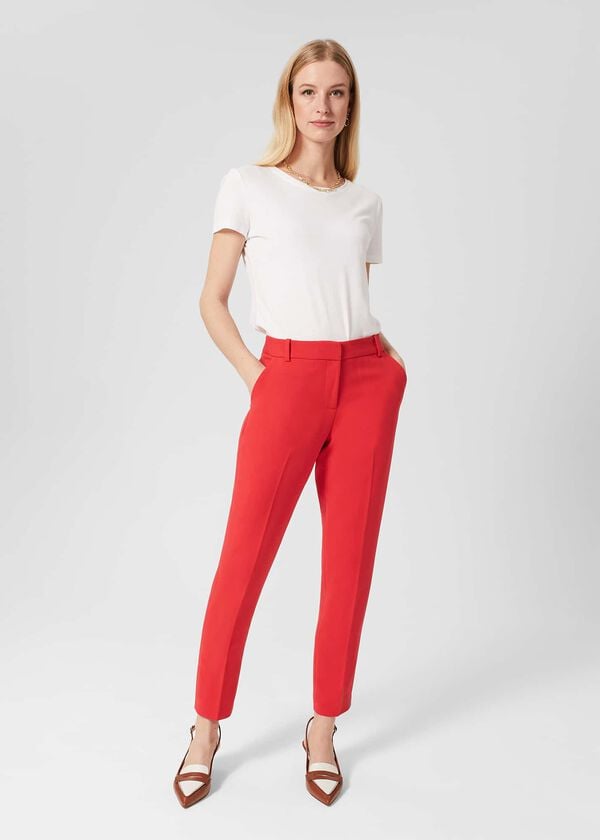 Hobbs Suki Trousers Flame Red
