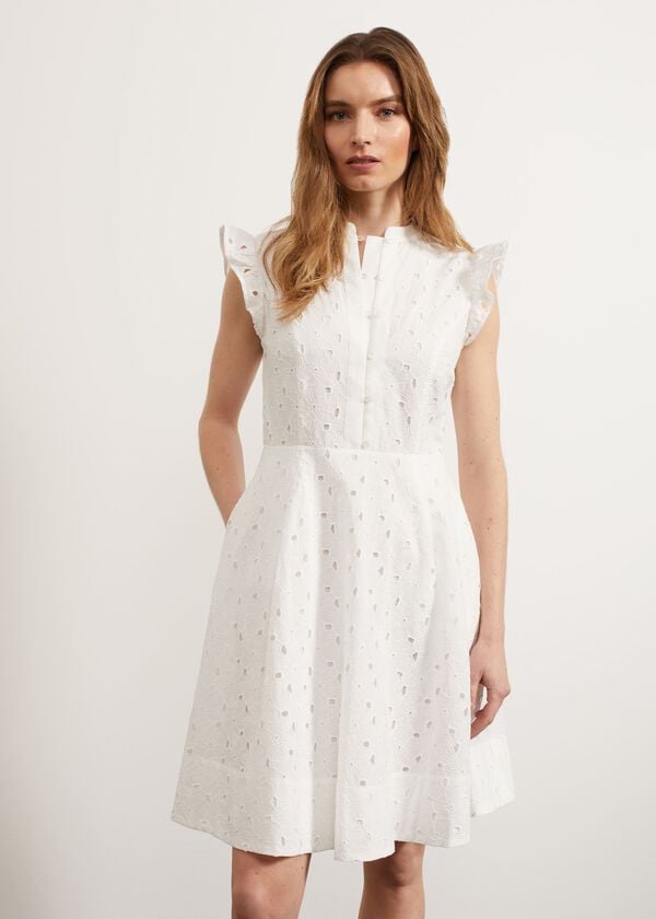 Hobbs Sulby Dress White
