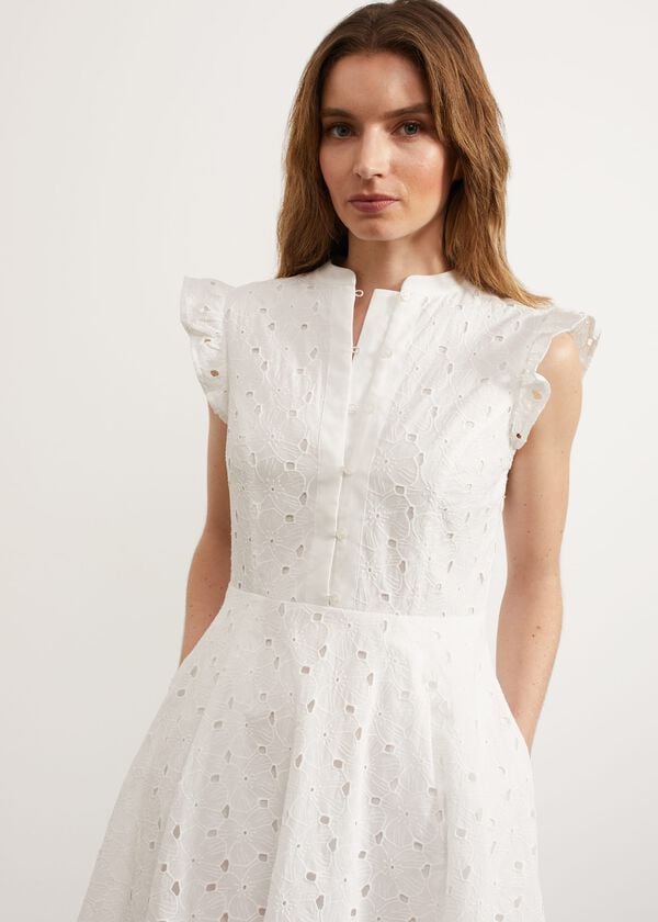 Hobbs Sulby Dress White