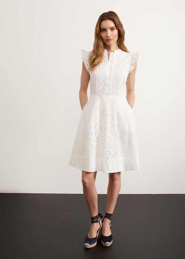 hobbs Sulby Dress White