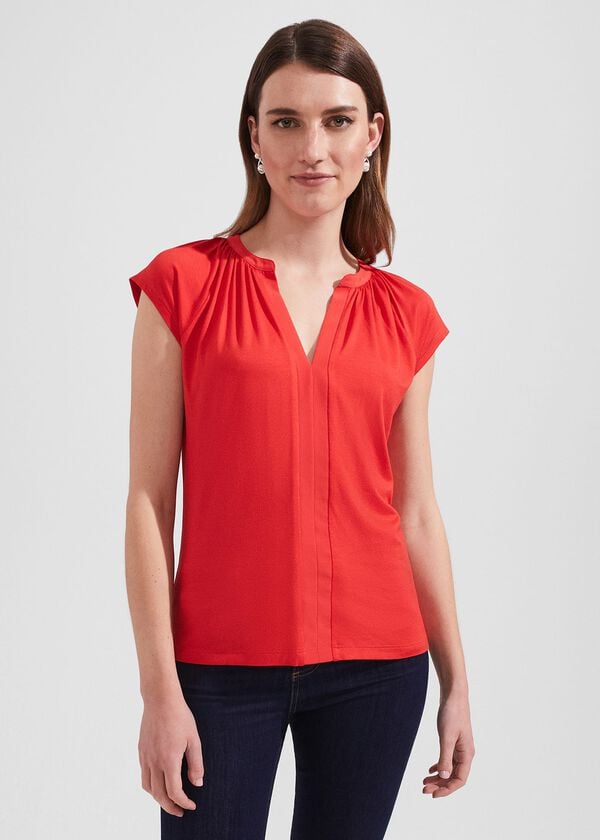 hobbs Sydney Top Flame Red