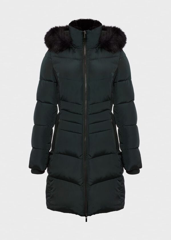 Hobbs Tali Puffer With Hood Dark Ivy Green