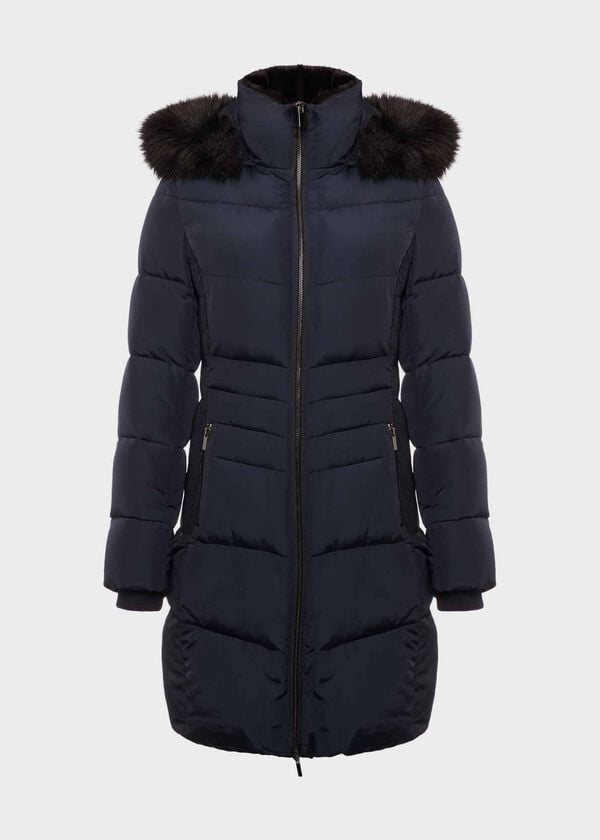 Hobbs Tali Puffer With Hood Navy