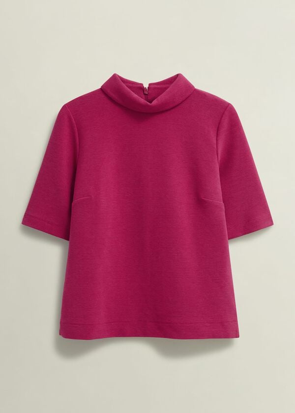 Hobbs Tali Textured Top Cranberry
