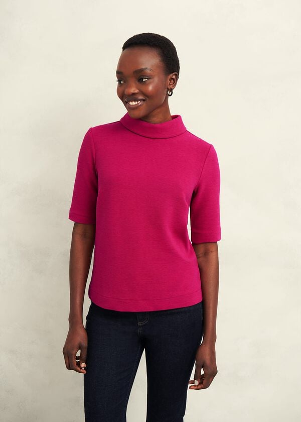 hobbs Tali Textured Top Cranberry