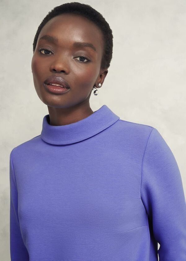 Hobbs Tali Textured Top Deep Sky Blue