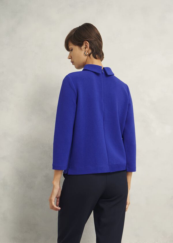 Hobbs Tali Textured Top Eclipse Blue