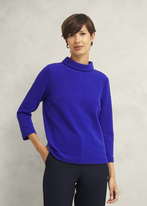 hobbs Tali Textured Top Eclipse Blue