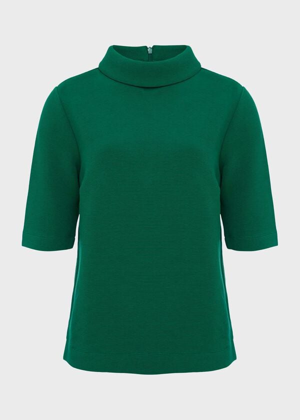 Hobbs Tali Textured Top Malachite Green
