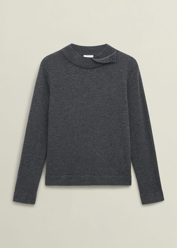 Hobbs Talia Jumper Charcoal Grey