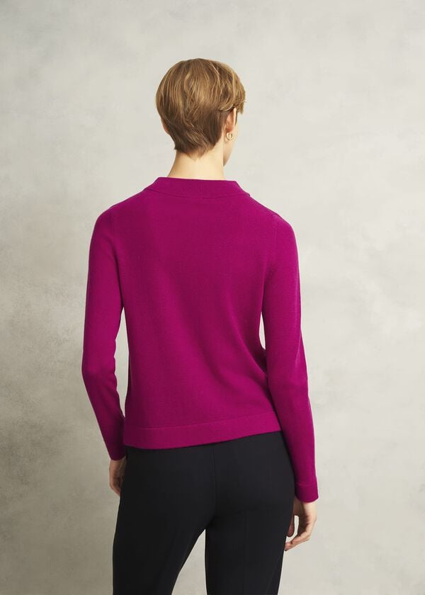 Hobbs Talia Jumper Magenta Pink