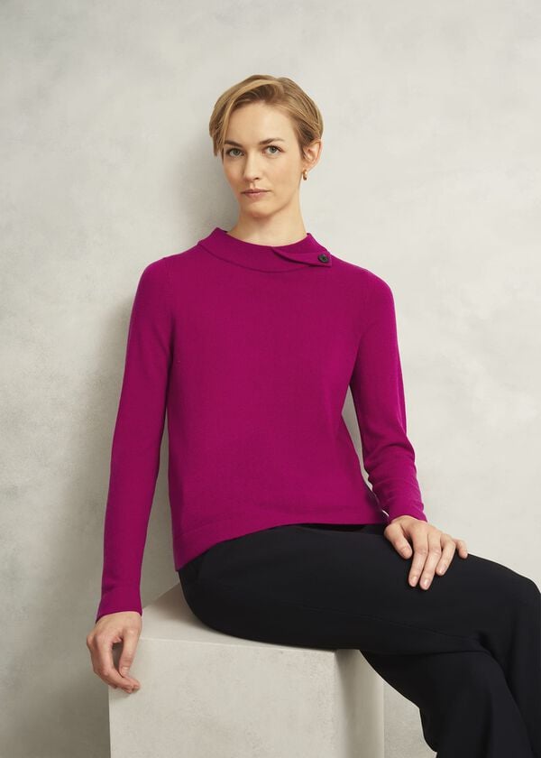 hobbs Talia Jumper Magenta Pink