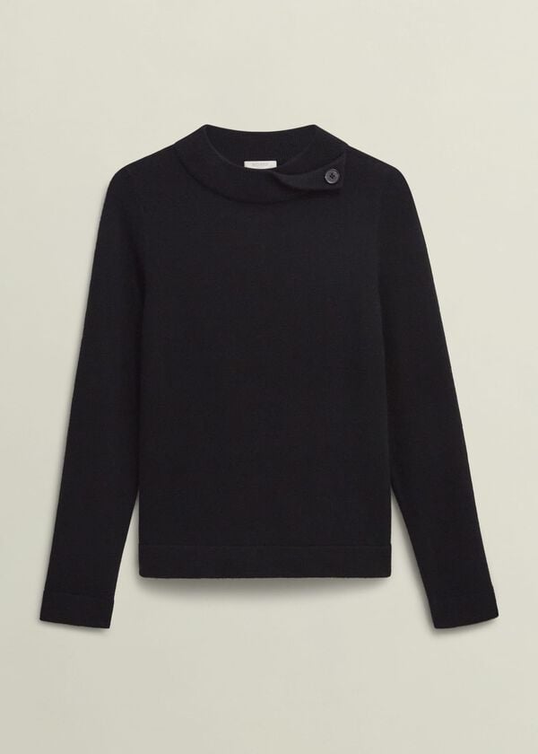 Hobbs Talia Wool Cashmere Jumper Black