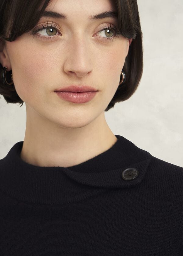 Hobbs Talia Wool Cashmere Jumper Black