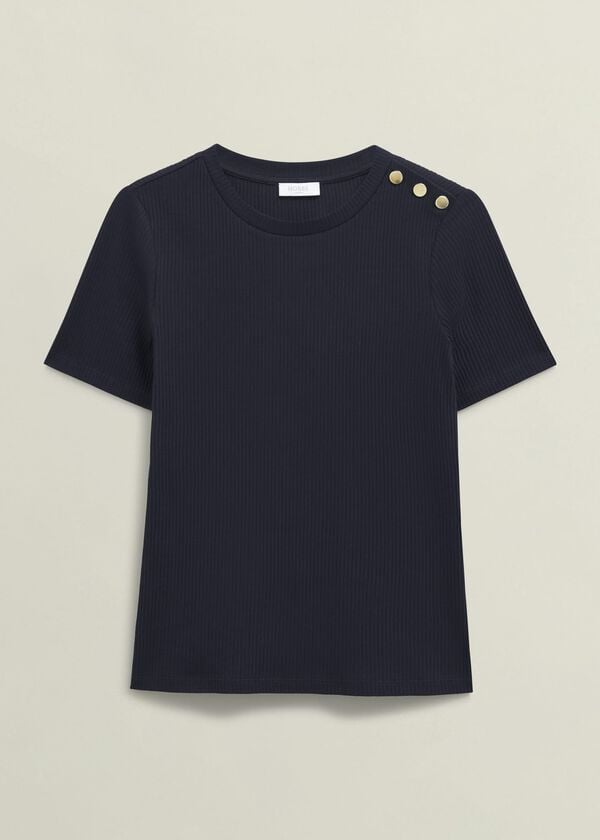 Hobbs Tamsin T-Shirt Navy