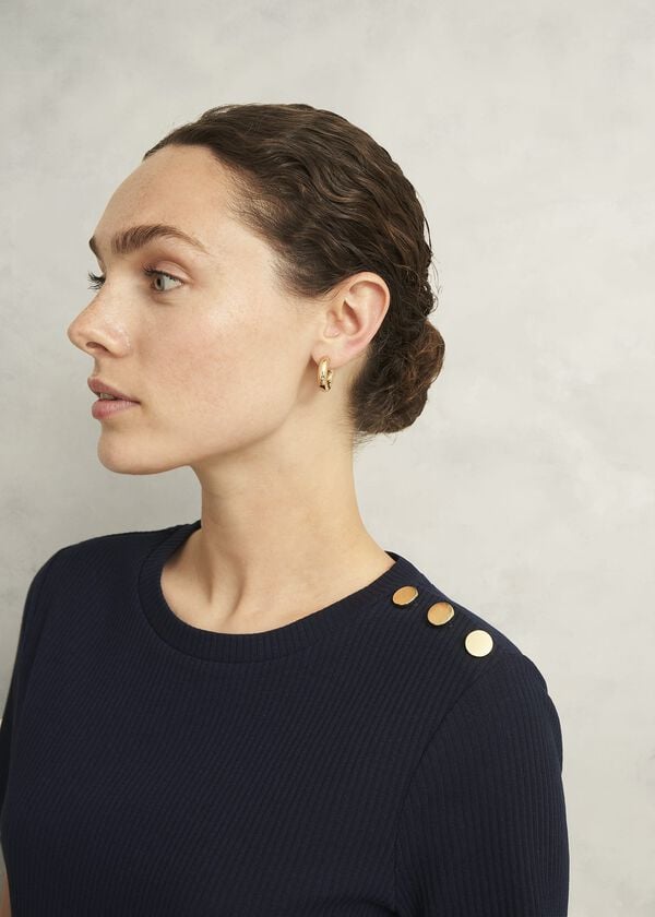 Hobbs Tamsin T-Shirt Navy