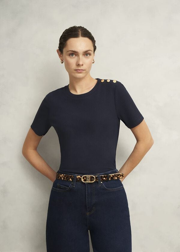 hobbs Tamsin T-Shirt Navy