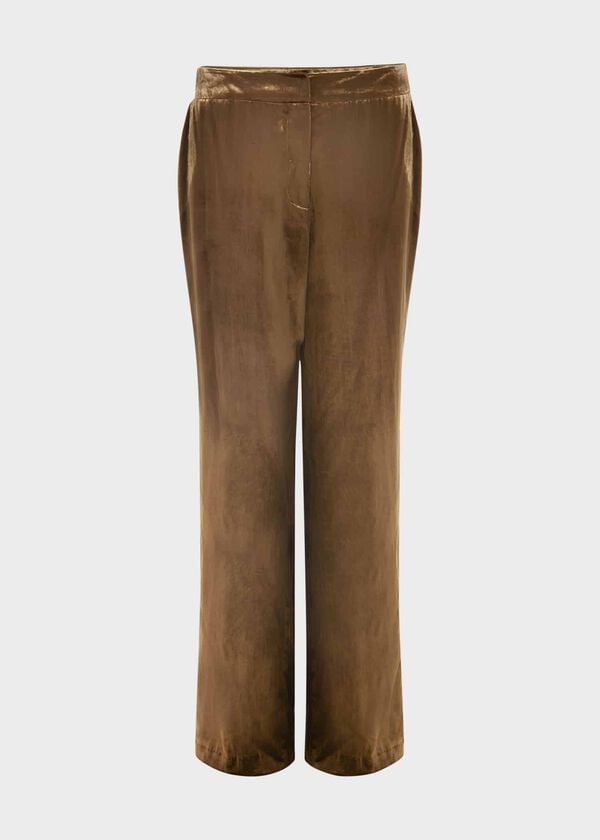 Hobbs Tamzin Wide Trousers Gold
