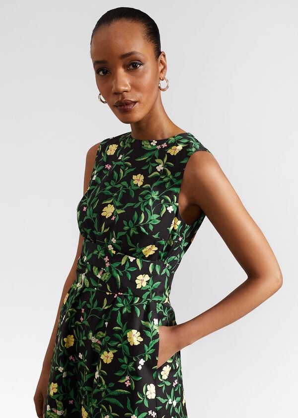 Hobbs Tanya Dress Black Multi