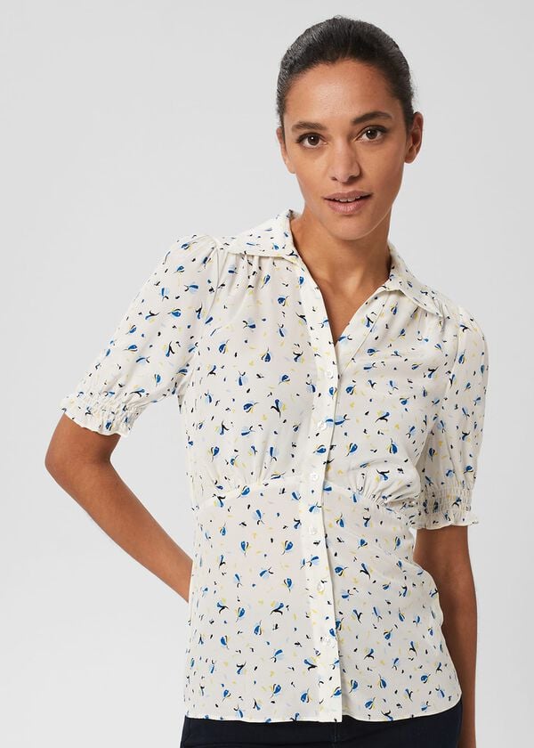 hobbs Taryn Top Ivory Multi