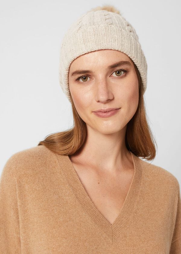 hobbs Taylor Cable Hat Natural