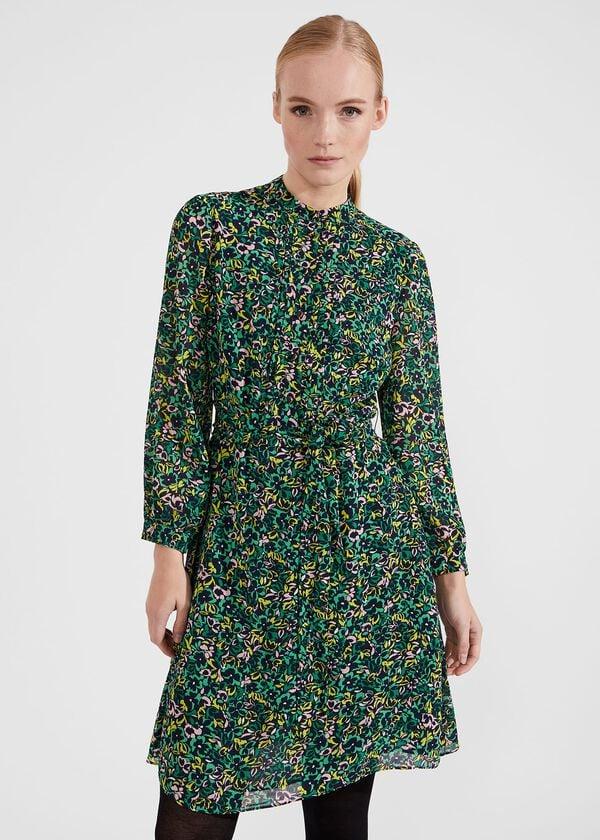 hobbs Taylor Dress Green Multi