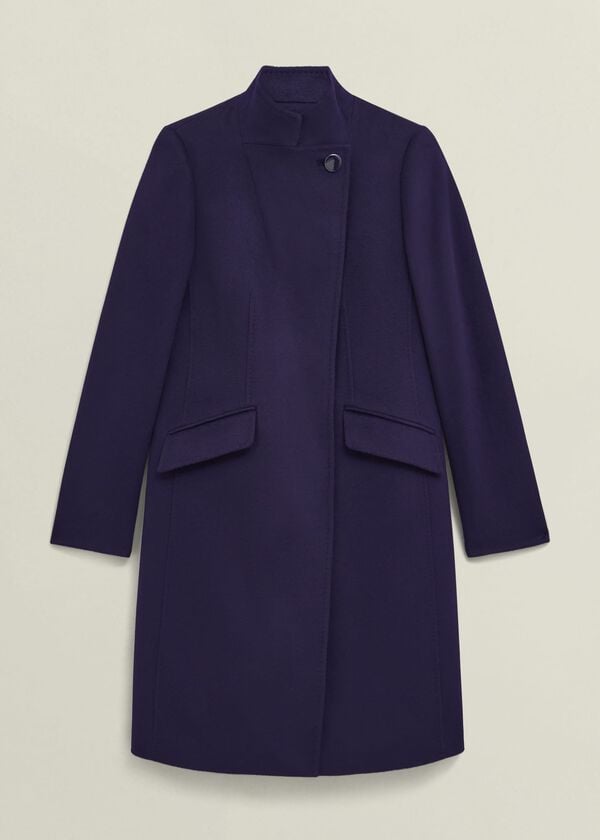 Hobbs Taylor Wool Coat Midnight Purple