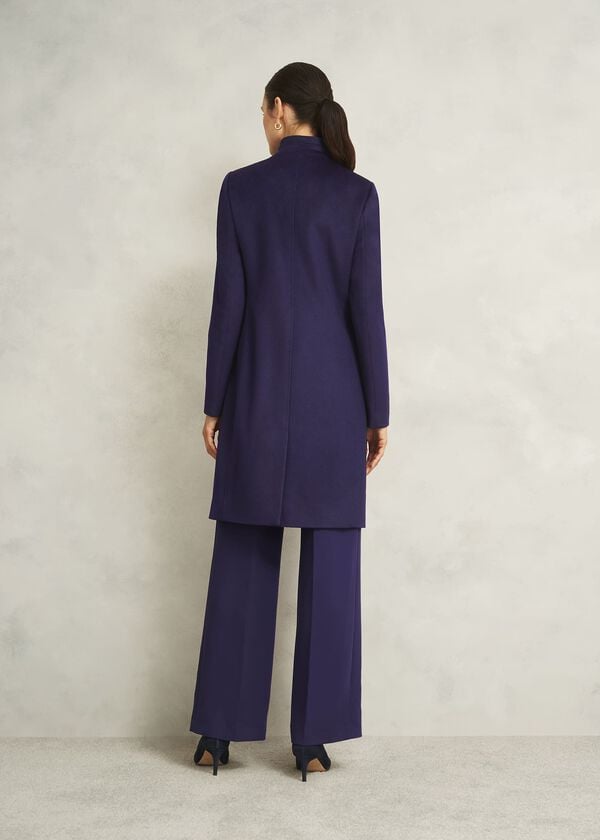 Hobbs Taylor Wool Coat Midnight Purple