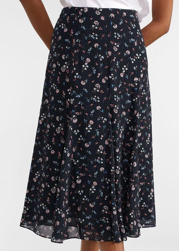 Hobbs Tess Skirt Navy Multi