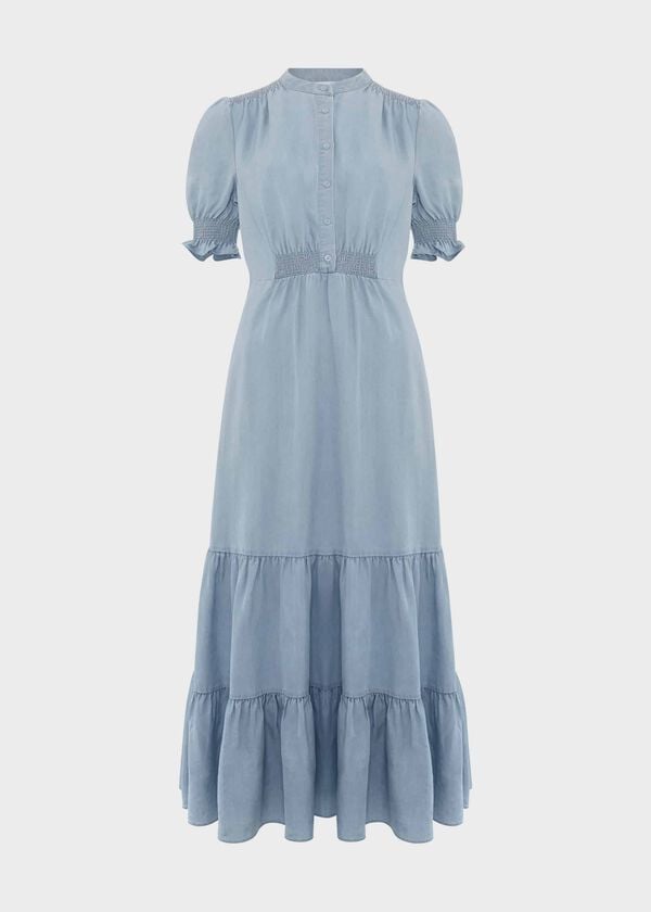 Hobbs Tilgate Dress Blue