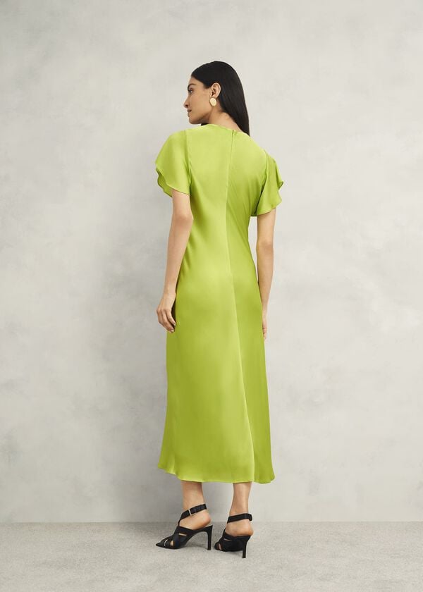 Hobbs Tremeer Dress Lime Green
