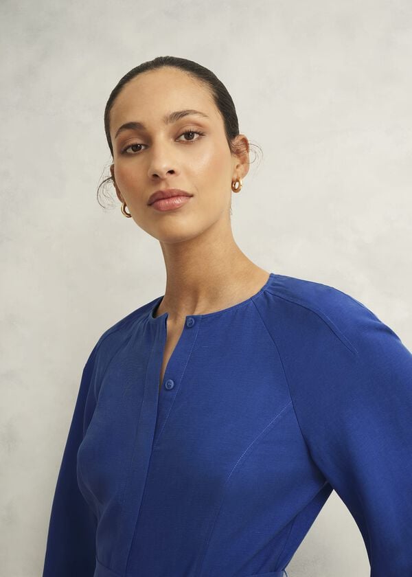 Hobbs Una Dress Atlantic Blue