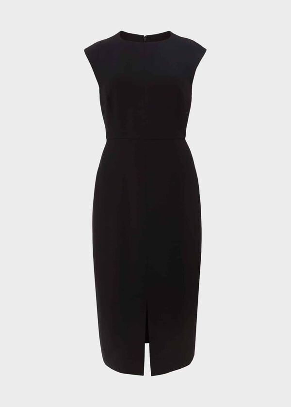 Hobbs Vanessa Crepe Dress Black