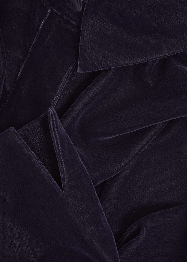 Hobbs Velvet Marciella Dress Midnight Navy