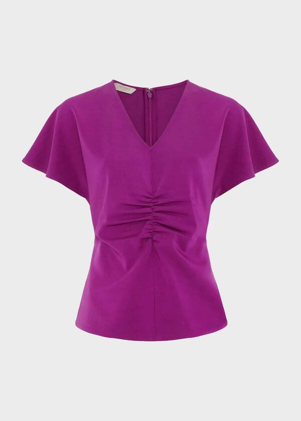 Hobbs Venetia Top Magenta Purple