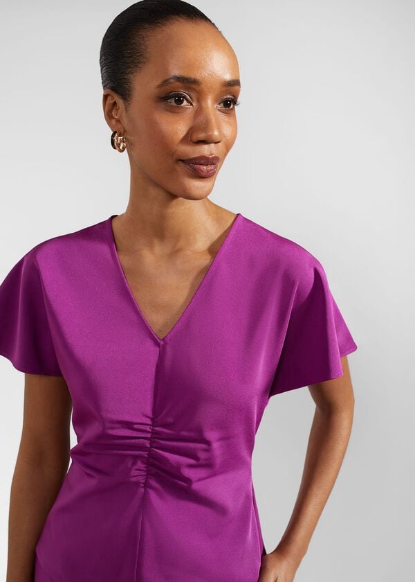 Hobbs Venetia Top Magenta Purple