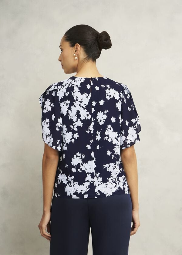 Hobbs Verena Floral Top Midnight Multi