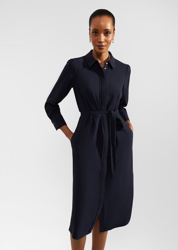 hobbs Verity Dress Navy