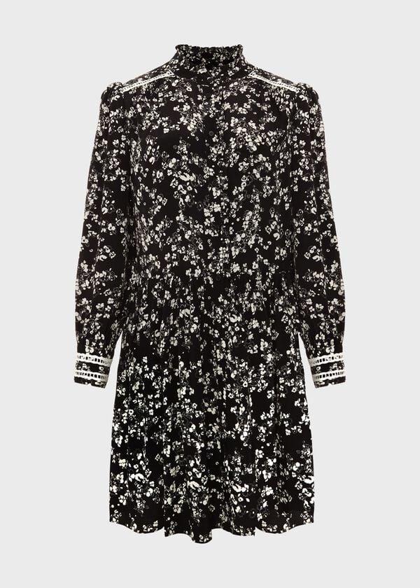 Hobbs Victoria Dress Navy Ivory