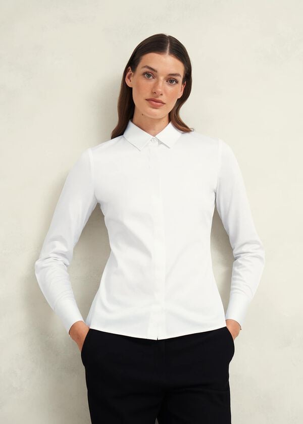 hobbs Victoria Shirt White