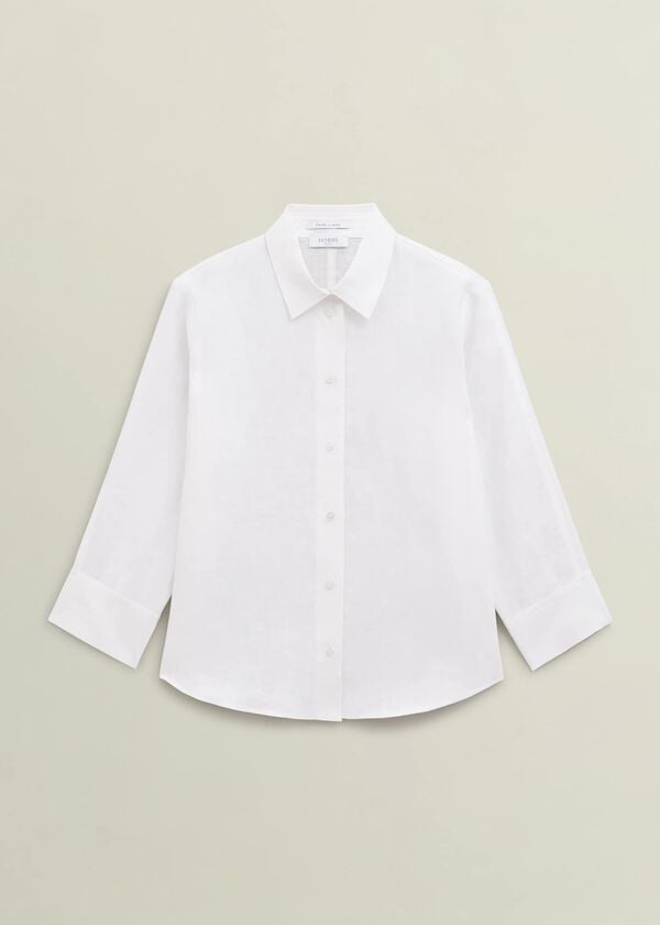 Hobbs Vita Linen Shirt White