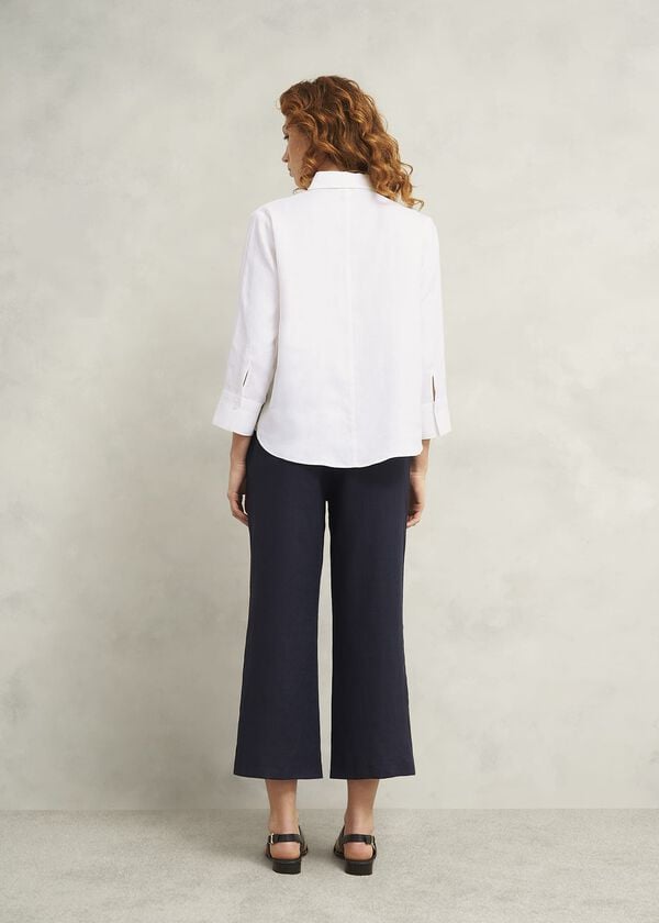 Hobbs Vita Linen Shirt White