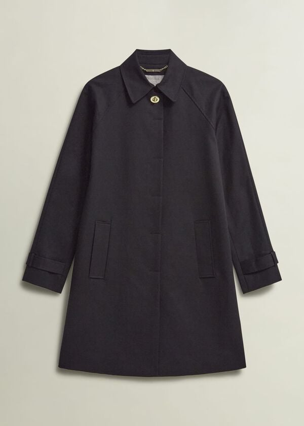 Hobbs Vivienne Shower Resistant Trench Coat Black