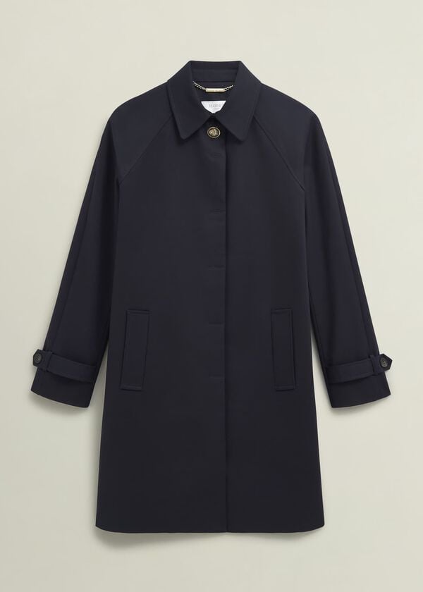 Hobbs Vivienne Shower Resistant Trench Coat Navy
