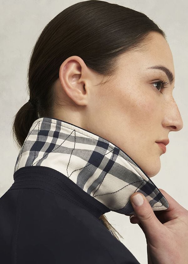 Hobbs Vivienne Shower Resistant Trench Coat Navy